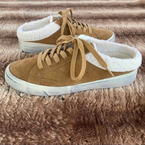Marc Fisher Miranda Slip On Suede Sherpa Sneaker - Picture 4 of 9